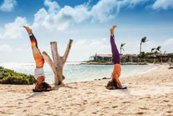 Sorobon Beach Resort and Wellness - Bonaire. Beach yoga.